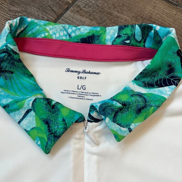 Tommy Bahama Performance 1/4 zip golf tank Women's size Large - Picture 3 of 5